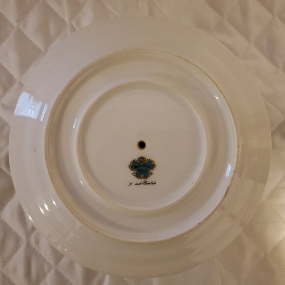 Vintage Meito China Gravy Bowl with Attached Drip Tray Annette Pattern - Picture 3 of 3